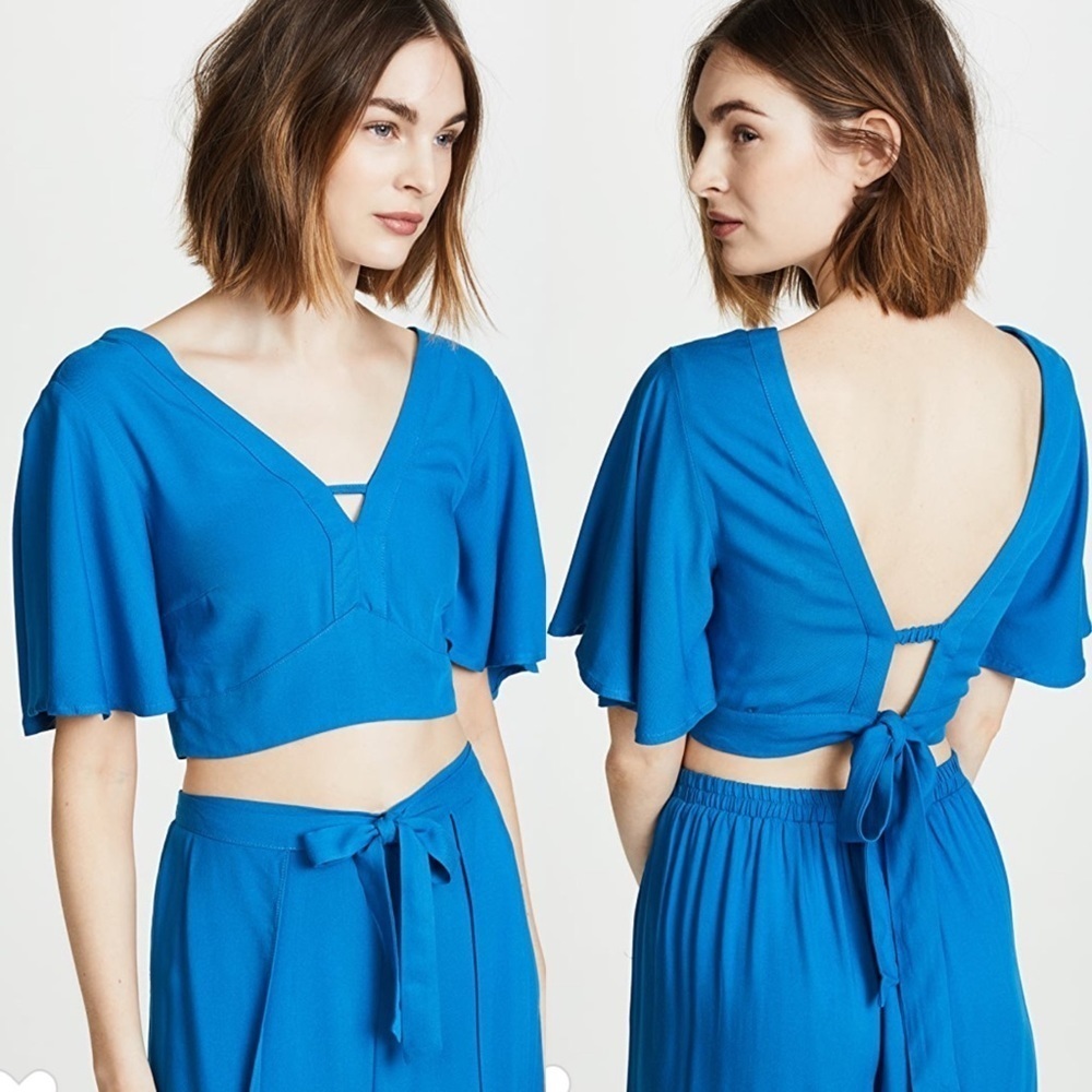Jack by BB Dakota Kiana Crop blue